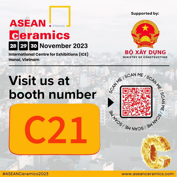 ZDPIGMENTS cordially invite you participate in ASEAN Ceramics 2023,Hanoi